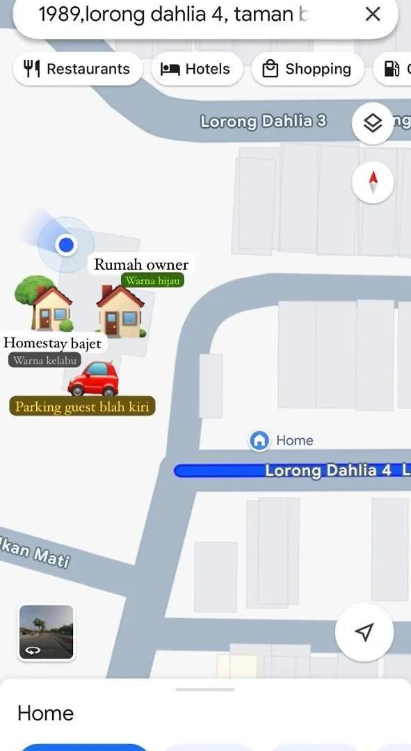 Holiday home Homestay Bajet Cikyah Kepala Batas  Malaysia